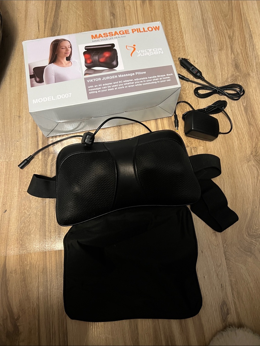 Black Neck Massage Pillow for Office Chair